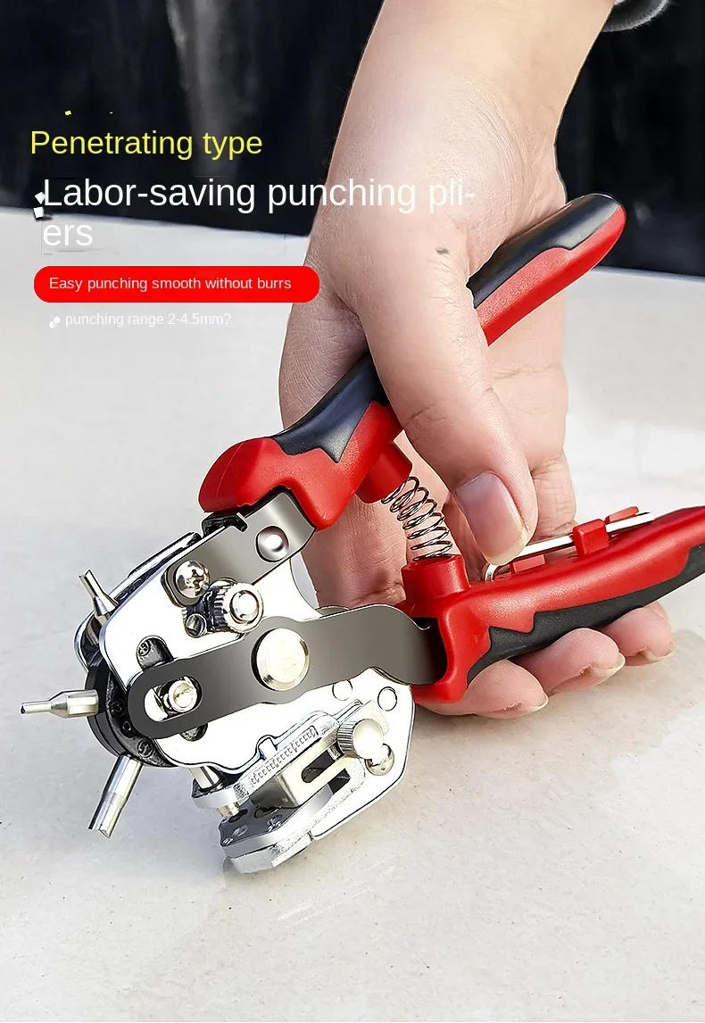 Description Picture 3 of itemNew Design Eyelet Puncher DIY Tool Watchband Strap Household Leathercraft Leather Belt Hole Punch Plier