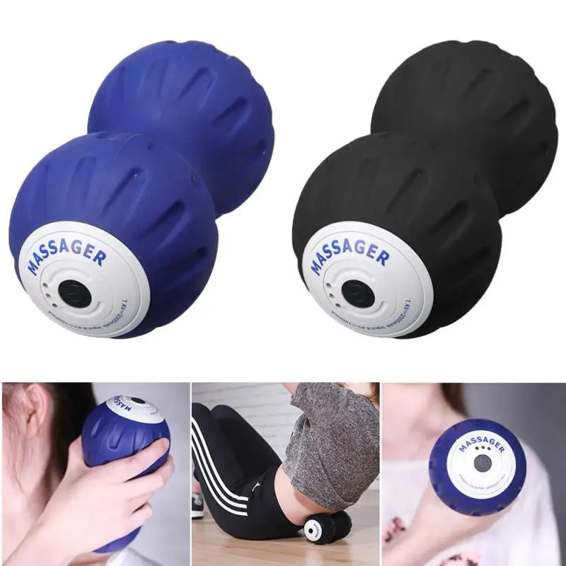 Description Picture 2 of itemNew Electric Massage Ball Vibration Yoga Peanut Ball Fitness Training Solid Fascia Ball Foot Massage Muscle Relaxer Accessories
