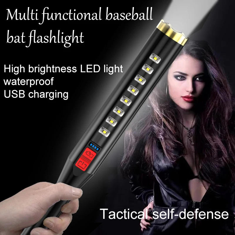 Description Picture 2 of itemCOB Flashlight Portable Baseball Strong Light Flashlight USB Charging Outdoor Emergency Lighting Work Light Multi Purpose Light