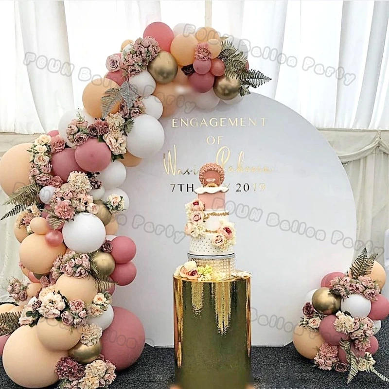 Description Picture 6 of itemCoffee Brown Balloon Garland Arch Kit Wedding Birthday Party Decor Kids Baloon Baby Shower Globos Khaki Sand Latex Ballon