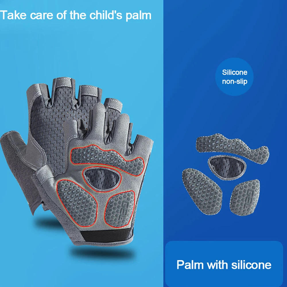 Description Picture 3 of itemKids Cycling Gloves Half Finger Bike Gloves Non-Slip Biking MTB Bicycle Gloves for Workout, for Boys & Girls