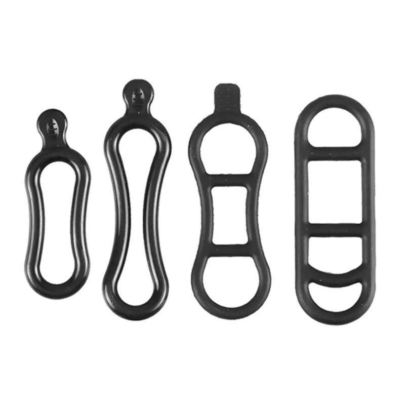 Description Picture 4 of item4/6pcs Bicycle Silicone Elastic Strap Bandage Bike Light Lamp Mount Holder Mirror Recorder Fixed Rubber Band Cycling Accessories