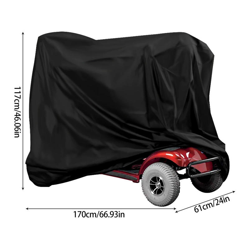 Description Picture 4 of itemMobility Scooter Cover Waterproof Wheelchair Storage Cover Rain Protection Heavy Duty 190D Oxford Fabric Electric Chair Cover