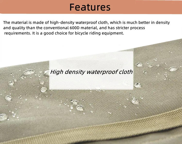 Description Picture 6 of itemBicycle Bag 50L Nylon Bike Bag Rear Rack Trunk Bike Luggage Back Seat Pannier Reflective Cycling Storage Bag Bicycle Accessories