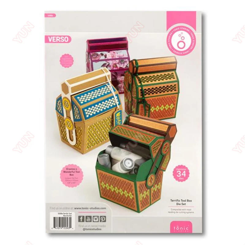 Description Picture 6 of itemPretty Padlock Gift Box Luxurious Latch Die Set New Metal Cutting Dies Scrapbook Make Paper Card Album DIY Template Decoration