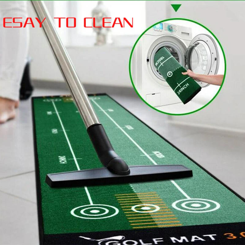 Description Picture 3 of item50X300cmGolf Carpet Putting Mat Indoor Outdoor Training Putting Practice Golf Green Fairway Pad Washable Anti-Slip