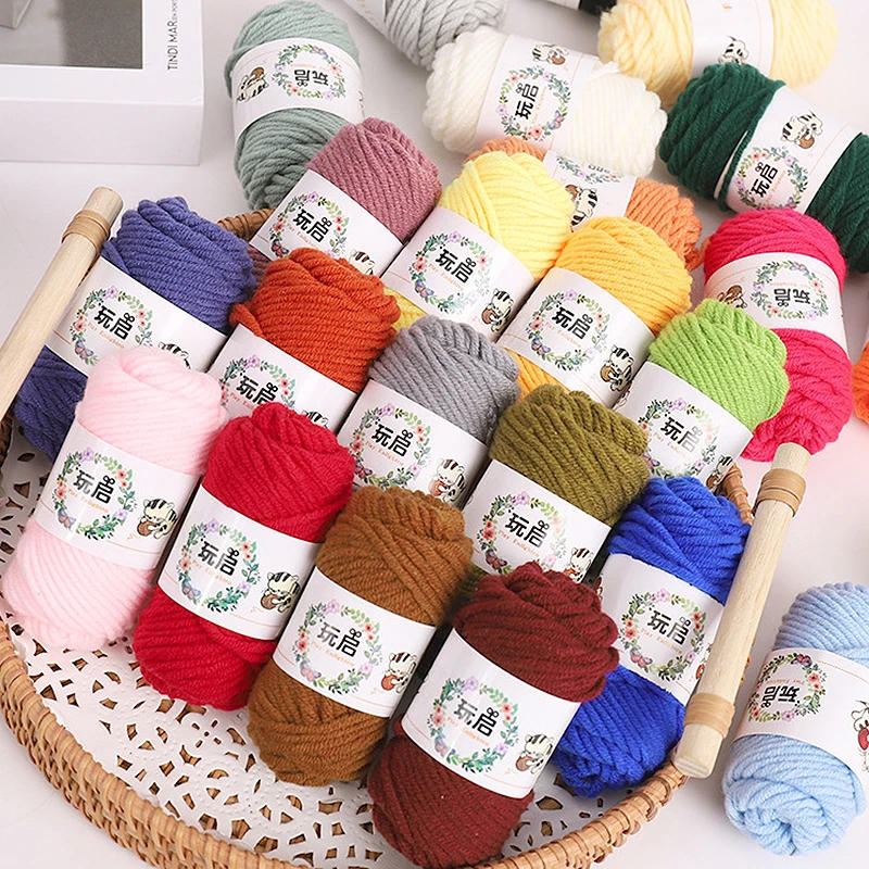 Description Picture 5 of item10g Milk Cotton Knitting Yarn Threads To Knit Wool Yarns For Crochet Cotton Yarn For Sweater Blanket Hat Doll Amigurumi