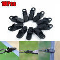 10Pcs Awning Clamp Tarp Clips Snap Hangers Tent Camping Survival Tighten Tool Tarpaulin Clip Grip Hook for Outdoor Camp Hike