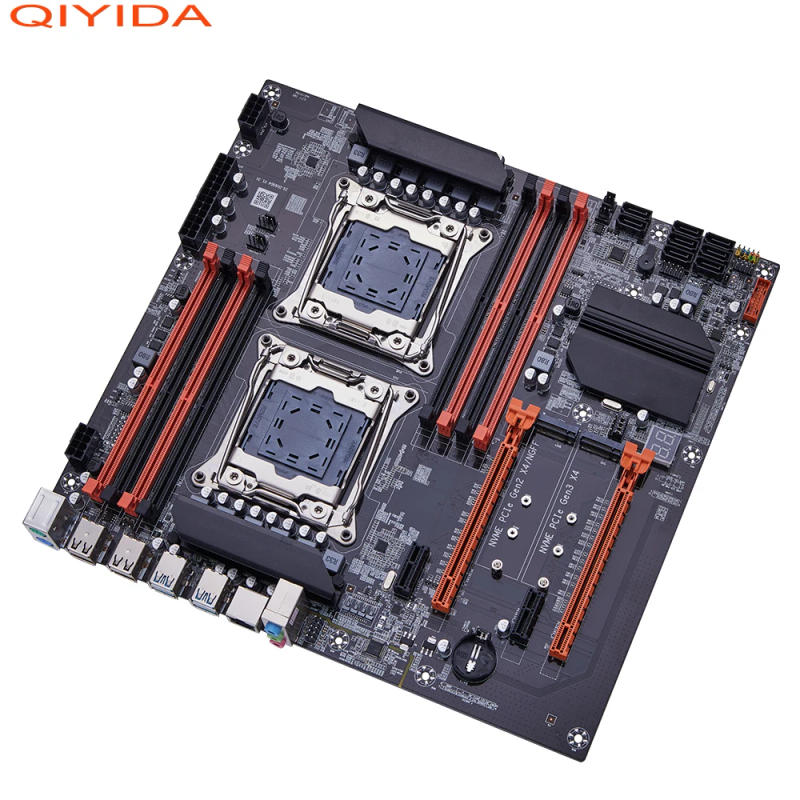 Description Picture 4 of itemQIYIDA X99 Dual Motherboard X99 C612 Chip Supports LGA 2011-3 CPUs DDR4 RAM NVME NGFF M.2 USB3.0 SATA3.0 PCI16X