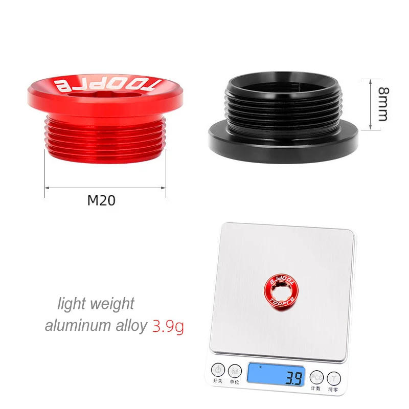 Description Picture 3 of itemM20 Bicycle Bottom Bracket Bolt Aluminum Crank Cover Screw Bike Chainwheel BB Crankset Remover Transfer Tool for XT XTR DEORE