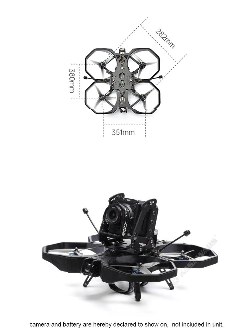 Description Picture 6 of itemIflight FPV ProTek60 Pro 6S HD Professional Film Action Cameras 27 m/s 1/3.2”Sensor 4K FULL HD DJI O3 Anti 155°Ultra-Wide Angle