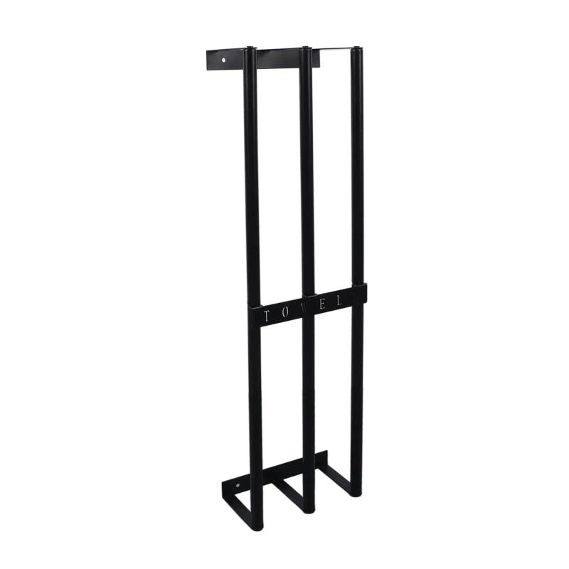 Description Picture 4 of itemWall-Mounted Towel Storage Rack – Space-Saving Iron Alloy Holder, Sturdy & Large Capacity for shower Room – Black