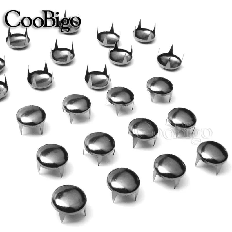 Description Picture 4 of item12mm Metal Claw Rivets Studs Round Spike Decorative Nailhead Bead DIY Leathercraft Shoes Bag Clothing Sewing Accessories 50pcs