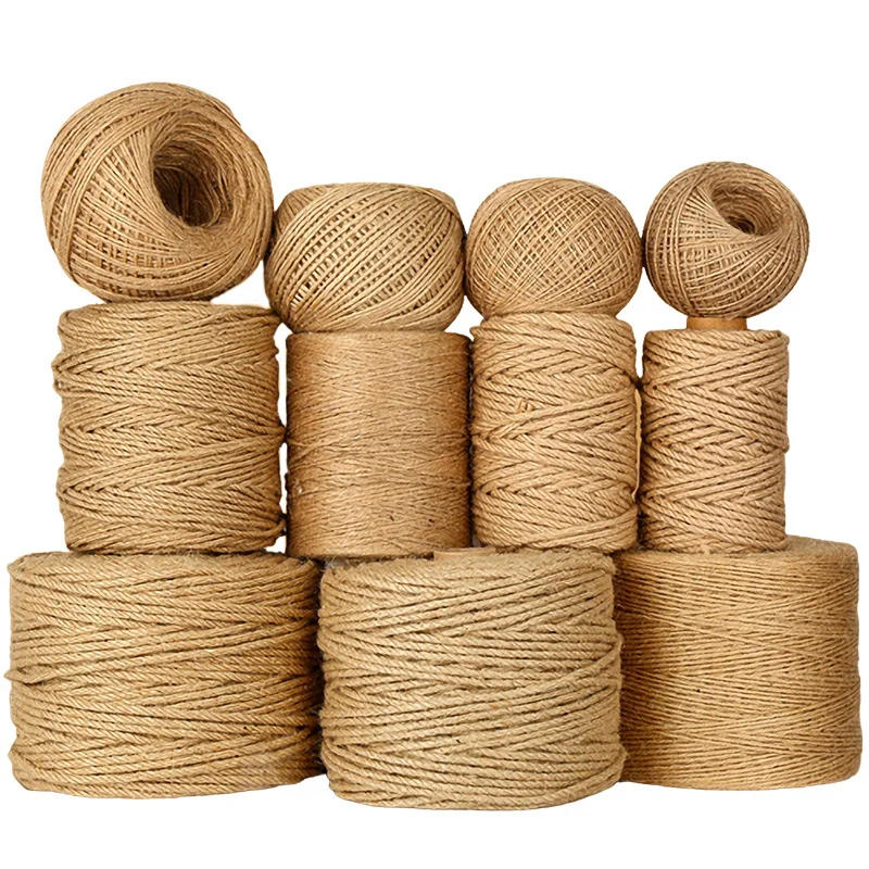 Description Picture 6 of item1-10mm Natural Rope Jute Ribbon Sewing DIY Wedding Cord Craft Natural Thread Twine Bulk Handmade Party Christmas Home Decoration