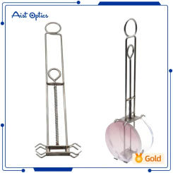 Optical Lens Tinting Holder Resin Lens Dyeing Clamps with Single Spring Metal Staining Clip for Eyewear Lenses Stainless Steel