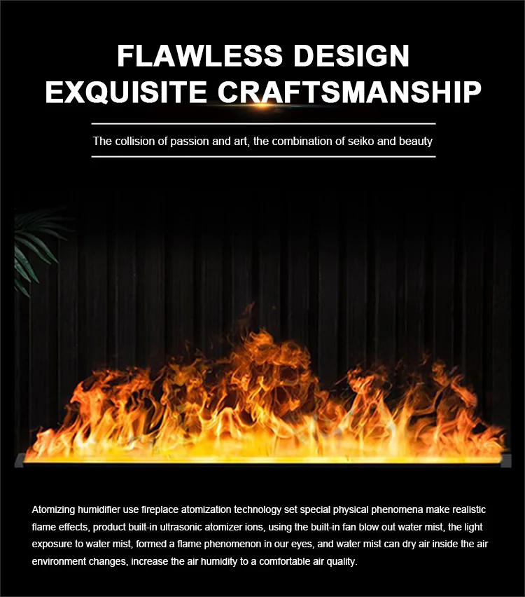 Description Picture 4 of itemNew Prima Custom Antomizing Clean Water Built In Electric 4D Vapor Steam Mist Fireplace