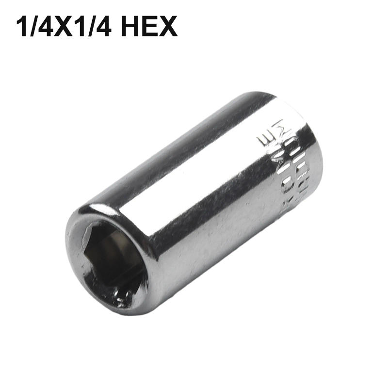 Description Picture 4 of item1/2 1/4 3/8 Inch Square Drive To 1/4 3/8 M8 M10 Hex Socket Adapter Converter Chuck Adapter For Impact Air And Electric Wrench