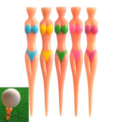 5 Pcs/Lot Women Ball Holder Bikini Sexy Attractive Outdoor Golf Tees Golf  Accessories Clubs Tee Golf Training
