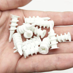 Gypsum Board Special Drill Tail Expansion Screw Spiral Tube Plug Hollow Door Board Nylon Spiral Tube Slotted Three-point