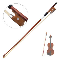 4/4 Violin Bow Horsehair Wood Stick Plastic Handle Fiddle Bow Professional Violin Accessories Instruments