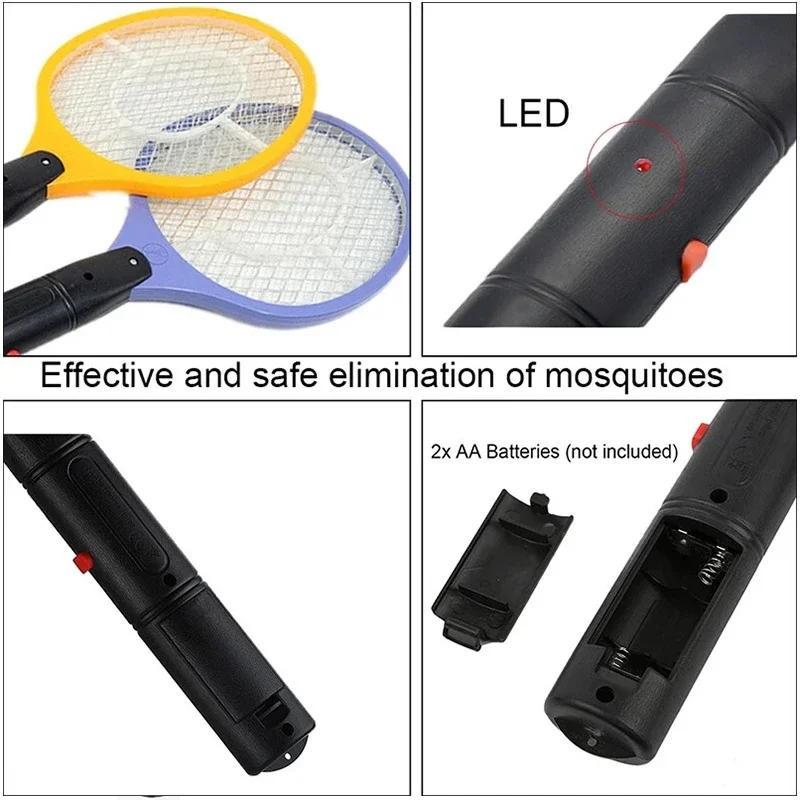 Description Picture 3 of itemElectric Fly Insect Bug Zapper Bat Handheld Insect Fly Swatter Racket Portable Mosquitos Killer Pest Control For Bedroom Insects