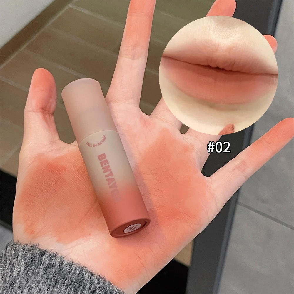 Description Picture 6 of item6 Colors Matte Lip Gloss Waterproof Easy To Wear Velvet Rose Red Brown Lip Mud Nude Lasting Liquid Lipstick Lips Makeup Cosmetic