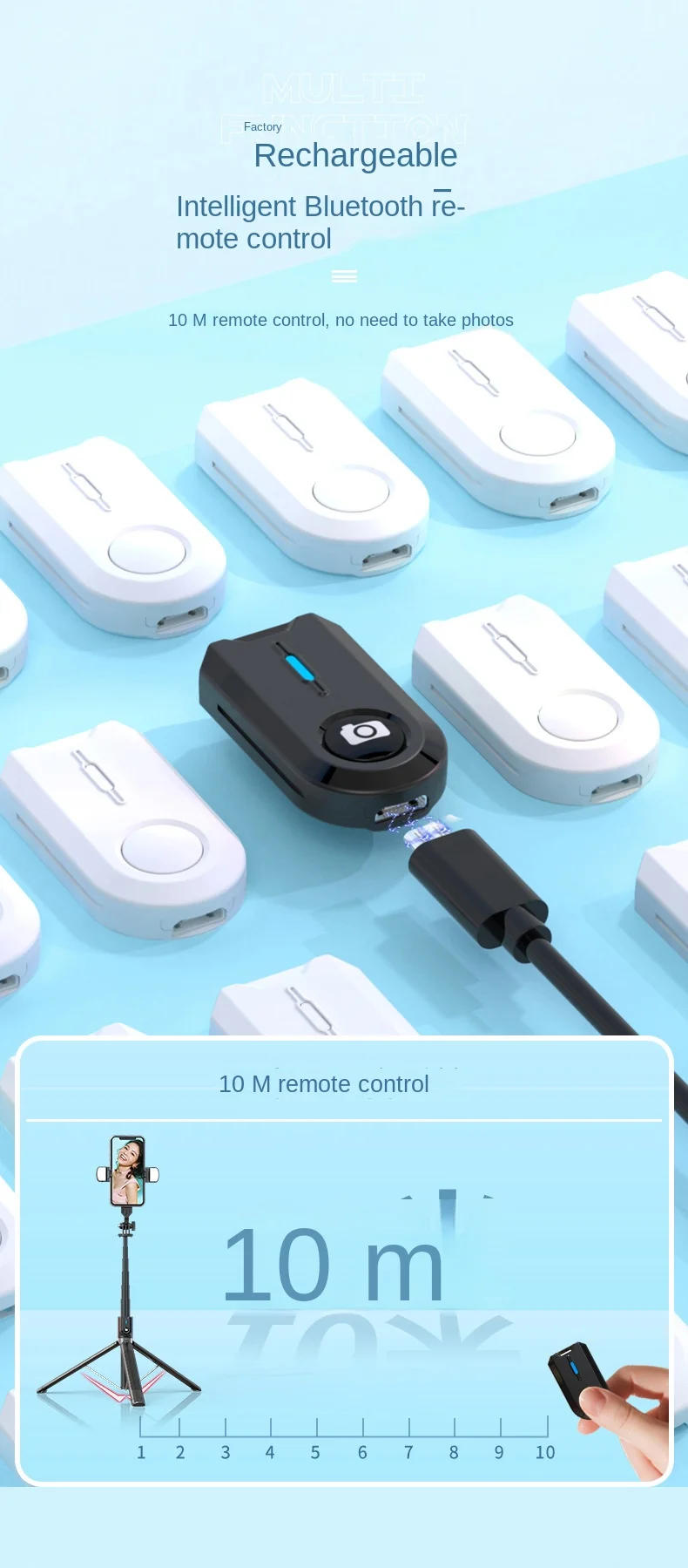 Description Picture 5 of itemXiaomi Tripod Selfie StickLengthen Phone Tripod Portable Telescopic Pole Wireless Bluetooth Tripod Stand with Remote Control