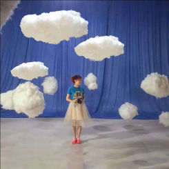 Artificial Cotton Cloud Decor DIY Wedding Birthday Party Decor 3D small Cotton Cloud Home Ceiling Indoor Cloud Decor Living Room