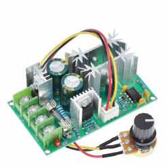 PWM DC Motor Speed Controller Switch DC 20A Current Voltage Regulator DC 10-60V PWM High Power Drive Module 60A 12V 24V 36V 48V