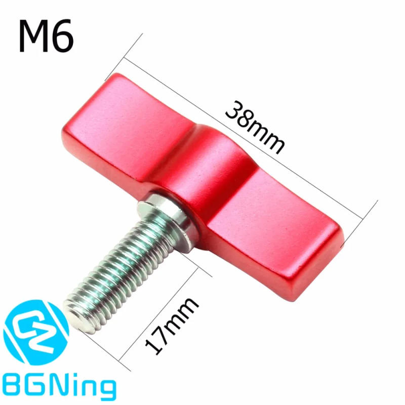 Description Picture 3 of itemM4 M5 M6 Hand Tighten Screw Aluminum Alloy Handle Adjustable Screws DSLR Camera Photo Studio Accessory