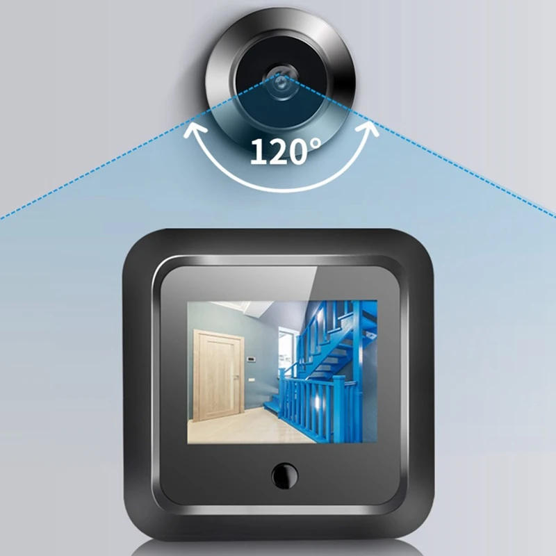 Description Picture 6 of item1Set 2.4 Inch 120° Smart Digital Door Viewer Camera Security Monitor 300000 Pixels Resolution