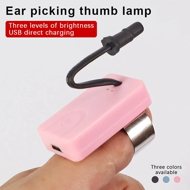 Description Picture 5 of itemEar Picking Tool Rechargeable Thumb Lamp Three-level Wax Removing Light For Practical Cleaning Ear Light Pick Thumb Supplies