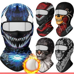 Men Women Cold-Proof Thermal Scarf Winter Warm Fleece Full Face Cap Ski Mask Cycling Fishing Hunting Hiking Head Neck Face Cover