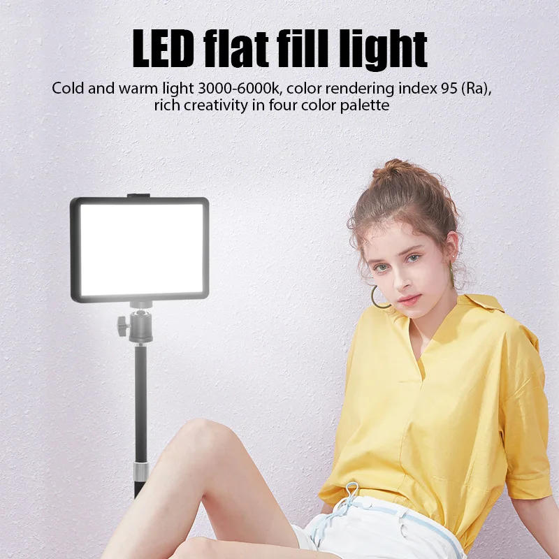 Description Picture 4 of item8 inch Photography Lighting Dimmable Panel Fill Lamp LED Video Light Photo Studio Selfie Light Live Stream Lamp 4 Color Lighting