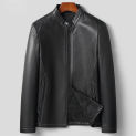 Tcyeek Men Leather Jacket Fashion Thin Genuine Leather Man Jackets Casual Goatskin Coat Spring Fall Clothes Jaqueta Masculina LM