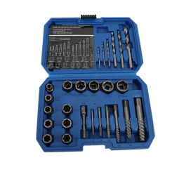 Spiral Flute Extractor High Hardness Left Hand Drill Bit Multi Spline Nut Remover for Rusted and Stripped Fasteners