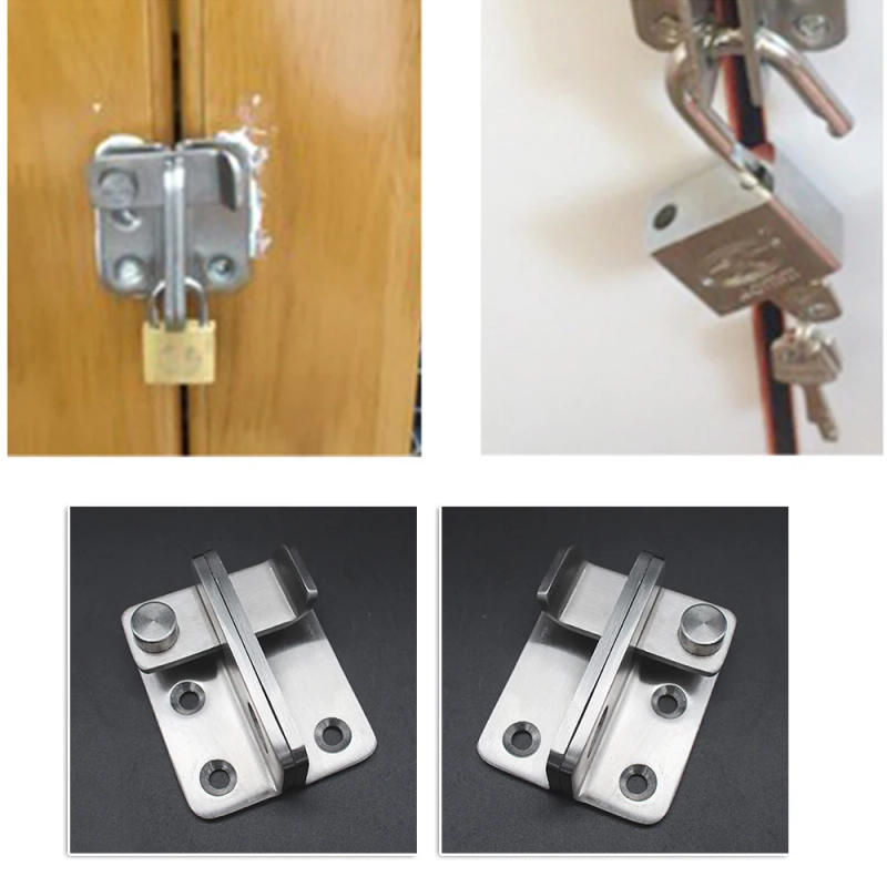 Description Picture 2 of itemStainless Steel Door Bolt Punching Wardrobe Latch Drawer Lock Safety Waterproof Explosion Anti-violence Bathroom Accessories