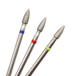 Electric Manicure Drills Cone Diamond Nail Drill Bit Rotary Milling Cutters Bits for Cuticle Remove Tools Accessories