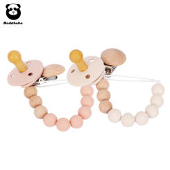 New Design Baby Silicone Pacifier Holder Pacifier Chain Clip Baby Nursing Cavity Toy Silicone Pacifier Baby Accessories