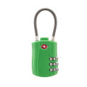 New TSA 3 Digit Combination Lock Anti-theft Colorful Suitcase Luggage Coded Lock Security Tool Wire Rope Padlock Travel