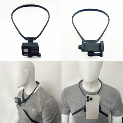 Neck Hold Mount Lanyard Strap for GoPro Hero 12 11 10 9 8 7 Insta360 DJI Osmo Action 3 4 Camera Smartphone Mounts Video Bracket