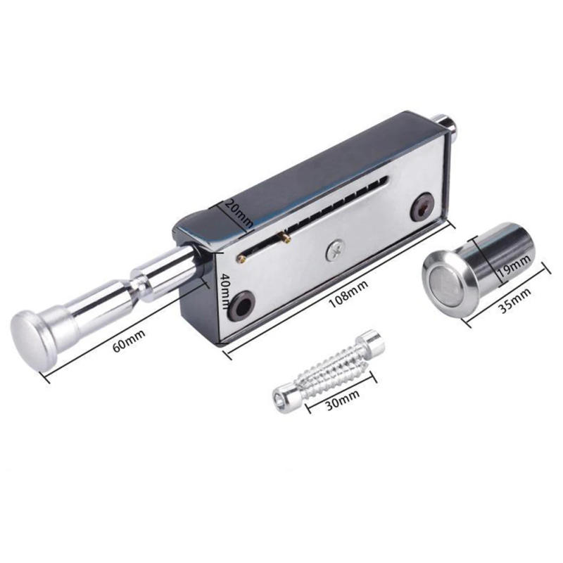 Description Picture 5 of itemGlass Door Lock Floor Spring Bolt Framed Glass Door Lock Aluminum Alloy Door Latch Anti Theft Automatic Bolt Lock Hardware