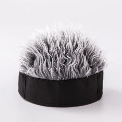 Fake Wig Hat Hsome Cap Hip Hop Short Hair Hat Retro Spoof Beanie Melon Rind Hip Hop Cool Party Cosplay