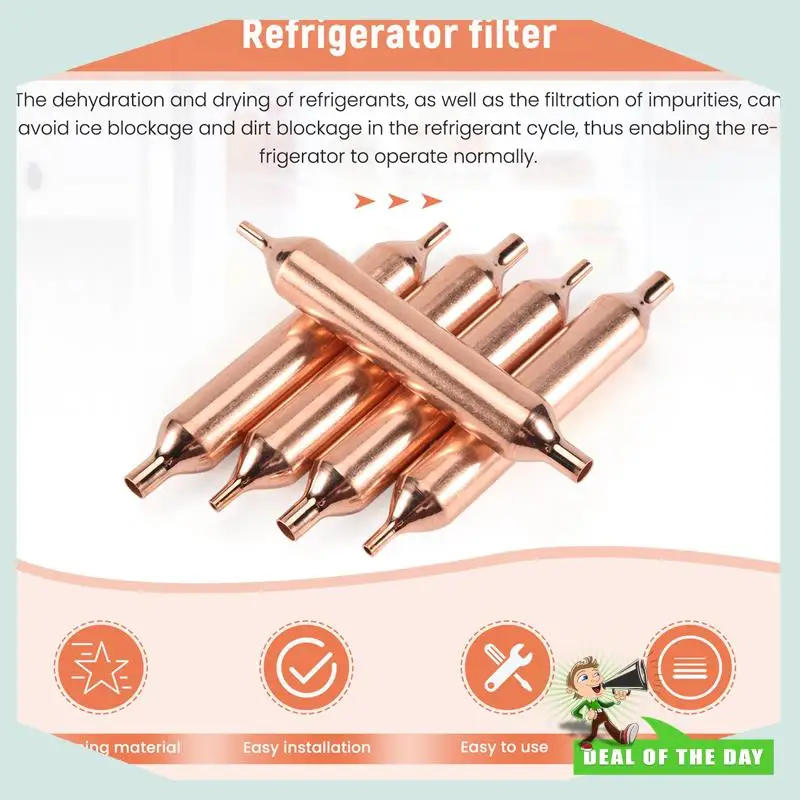 Description Picture 5 of item24-Hour Delivery 20X Refrigeration Filters 115 X18mm Refrigerator Filter Dryer Accessories Refrigeration