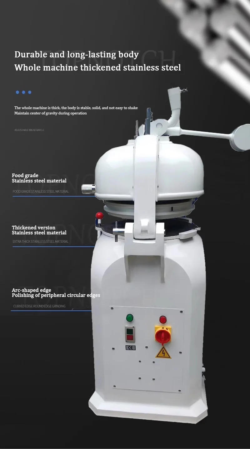 Description Picture 6 of itemBakery Round Bread Bun Pizza Dough Divider Rounder Automatic Dough Rounder And Divider Cutter Ball Rounding Making Machine Maker