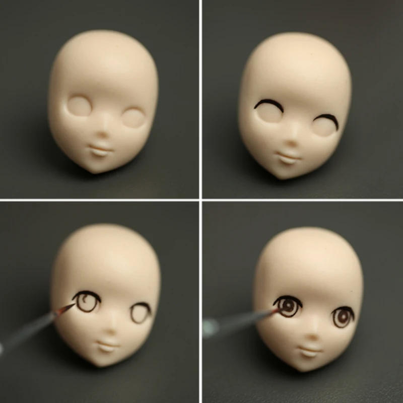 Description Picture 5 of item13pcs Doll Face Silicone Mold Cartoon Doll Head Candy Cookie Molud DIY Cake Decoration Baking Tools Clay Chocolate Pastry Molds