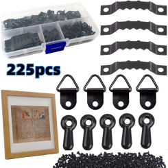 Sawtooth Picture Frame Hanger Hanging  Art Work Photo Wall Oil Painting Mirror  3 colors Saw Tooth Hooks with Screws Accessories