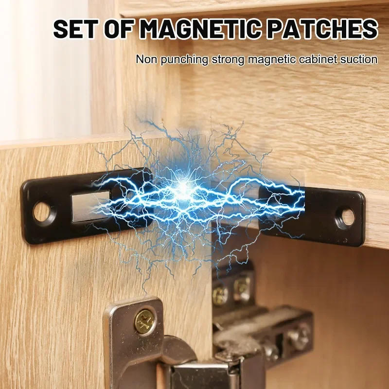Description Picture 4 of itemWholesale Magnetic Door Catch Ultra-Thin Cabinet Catches Door Closed Magnets Sheet Adhesive Closet Drawer Window Magnet Latches