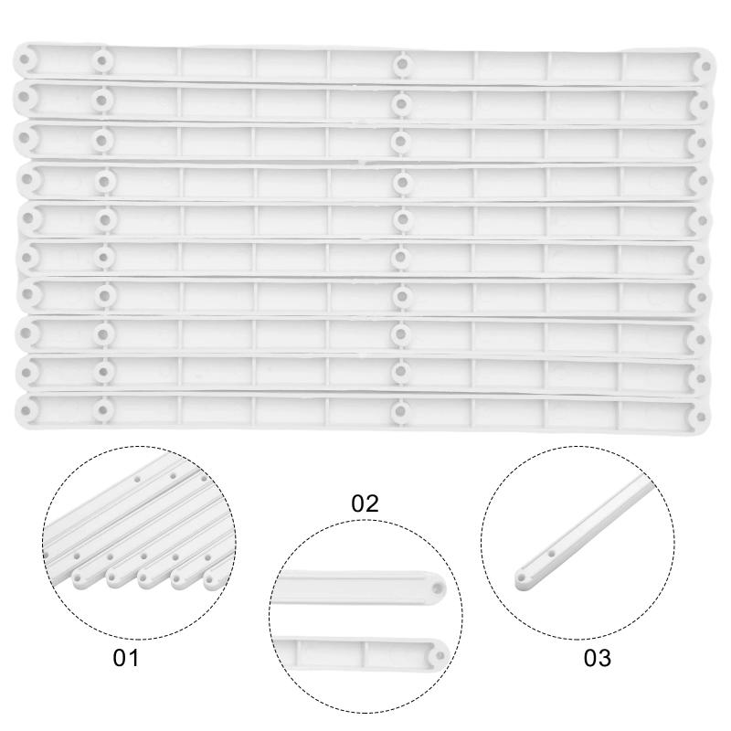 Description Picture 6 of item10 Pcs Draw Rail Plastic Drawer Slides For Cabinet Cupboard Drawer Runners  Draw Runners Replacement Parts180mm/235mm/298mm