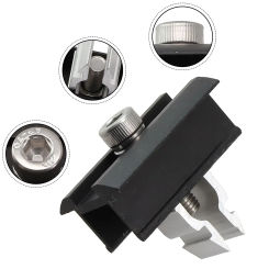 1pc Solar Panel Clamp Quick Solar Pv Module Fastening Middle End Clamp For 30-50mm Photovoltaic Solar Panel Rail Bracket Clip